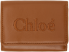 Chloé Foldable Wallets Compact Cardholders In 247 Caramel