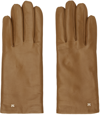 MAX MARA TAN SPALATO GLOVES