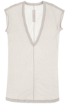 RICK OWENS 'DYLAN' MAXI T-SHIRT WITH V NECK