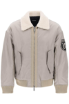Dsquared2 Logo-print Bomber Jacket In Grey