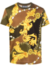 VERSACE JEANS COUTURE CHAIN COUTURE-PRINT COTTON T-SHIRT
