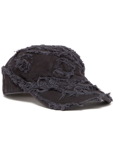 Diesel C-obis Frayed Cap In Black