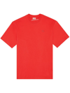 Diesel T-shirt With Back Maxi D Logo In Red