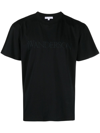Jw Anderson Embroidered-logo Cotton T-shirt In Black