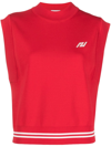 Autry Knitted Sleeveless Top Color Red In Red