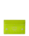 MCM MCM NEON COATED CANVAS WALLET