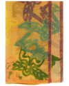 Mcm Silk-blend Scarf In Yellow
