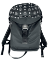 Mcm Women's Black Nylon Luft Hoodie Backpack With Detachable Hood In Black