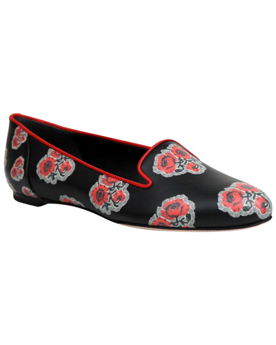 Alexander Mcqueen Leather Loafer In Animal Print