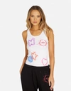 Lauren Moshi Esmerelda Splatter Elements In White