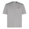 AMI ALEXANDRE MATTIUSSI AMI PARIS T-SHIRTS AND POLOS GREY