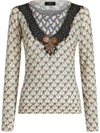 Etro Milan Crew Neck Sweater In Blue