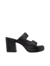 Marsèll Stylish Leather Mini Sandals For Women In Black