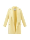 Max Mara Beira Open Front Wool-cashmere Oversized Coat In Yellow &amp; Orange