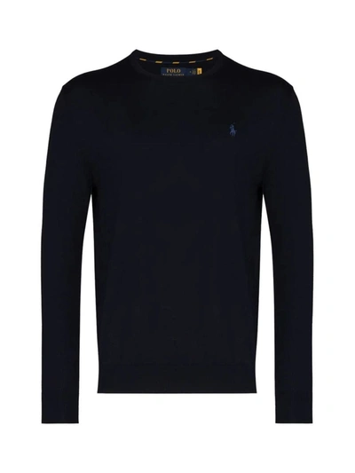 Polo Ralph Lauren Maglia  In Misto Lana E Cashmere In Black