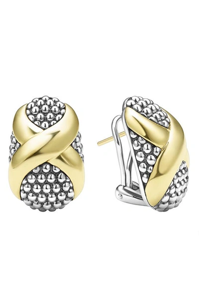 Lagos Embrace Omega Earrings In Metallic