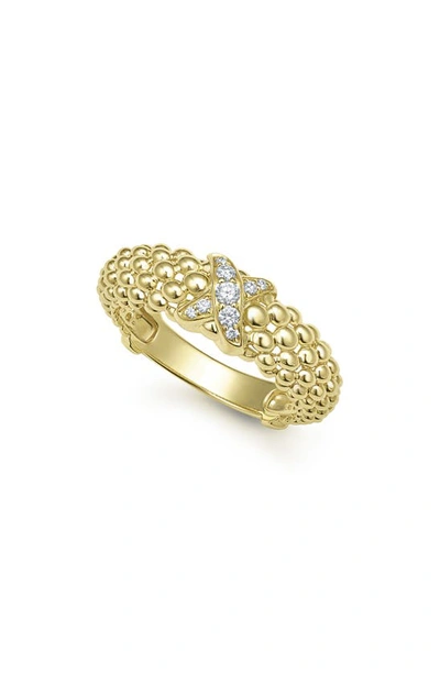 LAGOS LAGOS EMBRACE PAVÉ DIAMOND RING