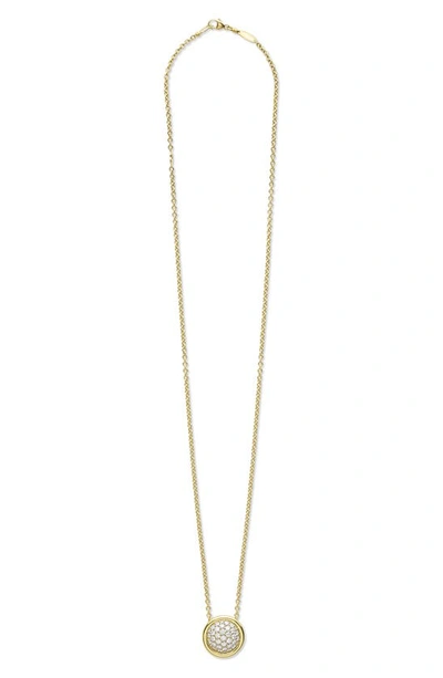 Lagos Meridian Pavé Diamond Pendant Necklace In Gold