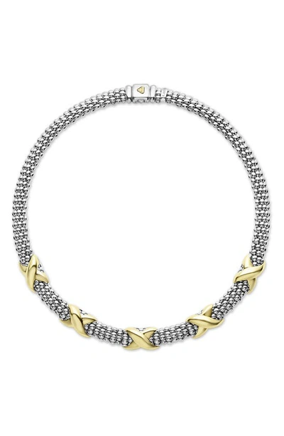 Lagos Embrace Necklace In Metallic