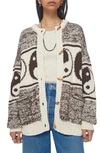 MOTHER THE LONG DROP COTTON BLEND CARDIGAN