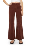 MOTHER THE PATCH POCKET ROLLER WIDE LEG CORDUROY PANTS