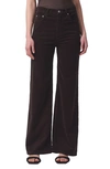 Citizens Of Humanity Paloma Corduroy Wide-leg Trousers In Wood Dk Brown
