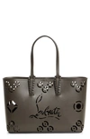 CHRISTIAN LOUBOUTIN SMALL CABARA PERFORATED LEATHER TOTE