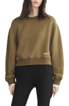 Rag & Bone Cotton Blend French Terry Sweatshirt In Military O