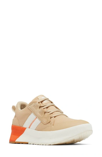 Sorel Out N About Waterproof Low Top Sneaker In Ceramic/optimized Orange