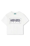KENZO KIDS' LOGO ORGANIC COTTON GRAPHIC T-SHIRT
