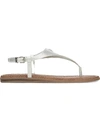 CIRCUS BY SAM EDELMAN CAROLINA WOMENS FAUX LEATHER BUCKLE THONG SANDALS