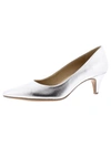 Naturalizer Beverly Womens Solid Pointed Toe Pumps In Silver