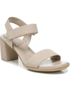 Naturalizer Trace Womens Faux Leather Open Toe Ankle Strap In Black