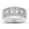 Vir Jewels 1/3 Cttw Round Cut Lab Grown Diamond Wedding Band 62 Stones .925 Sterling Silver Prong Set In Silver