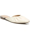 Circus By Sam Edelman Odena Womens Faux Leather Square Toe Mules In White