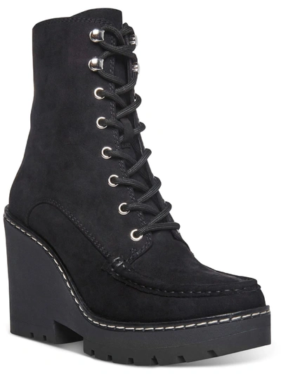 Steve Madden Herrick Womens Platform Ankle Combat & Lace-up Boots In Multi
