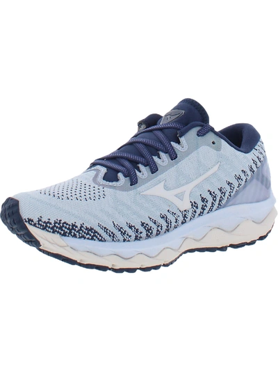 Mizuno Wave Sky 4 Waveknit D Womens Faux Leather Gym Casual And Fashion Sneakers In White