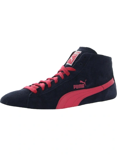 Puma Glyde Mid Womens Fitness Gym Basketball Shoes In Pink