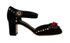 DOLCE & GABBANA Dolce & Gabbana Embellished Ankle Strap Heels Sandals Women's Shoes