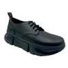 Mcm Men's Black Leather Platform Lace Up Sneaker In Black