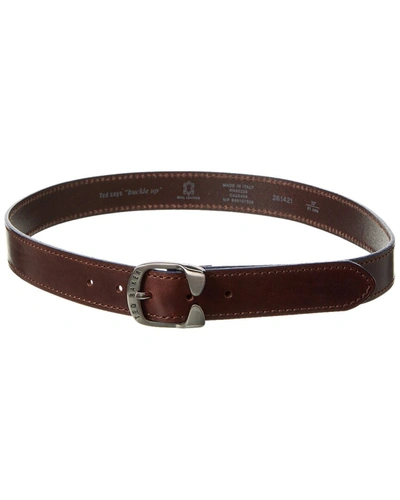 Ted Baker Credit Leather Belt In Brown