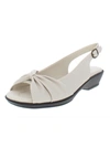 Easy Street Fantasia Womens Open Toe Ankle Strap Slingback Sandals In Beige