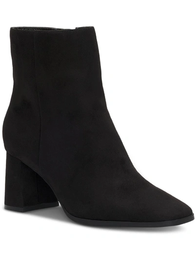 INC DASHA 3 P WOMENS FAUX LEATHER SQUARE TOE ANKLE BOOTS
