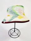 Romualda Women's Small Bucket Hat In Maroon/tortoise In Multi