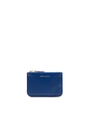 Comme Des Garçons Comme Des Garcons Small Zip Pouch In Blue