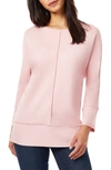 Jones New York Serenity Long Sleeve Tunic Top In Rose