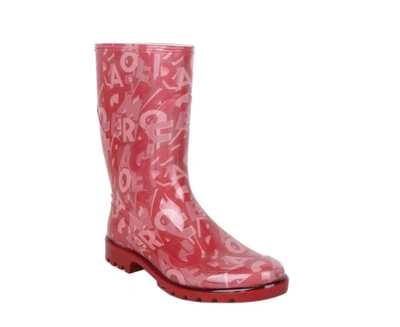 Ferragamo Women's Rubber Rain Boots In Red