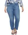 Nydj Plus Ava High-rise Flare Jean In Multi