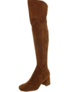 NINE WEST BLOCKY 02 WOMENS SUEDE PULL-ON KNEE-HIGH BOOTS