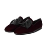 Ferragamo Men's Velvet Tassel Loafer In Red